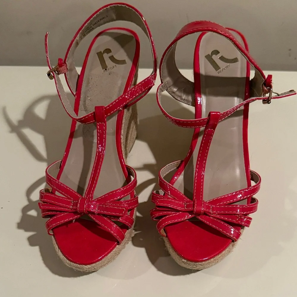Report Red Espadrille Sandals